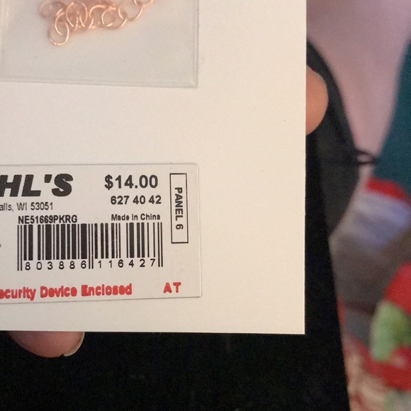 Lc Lauren Conrad gold butterfly w/stones - Picture 2 of 2